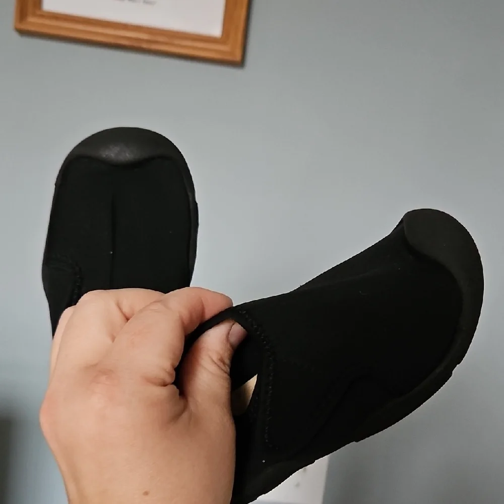 Zara Black Kids Easy On Shoes Slippers